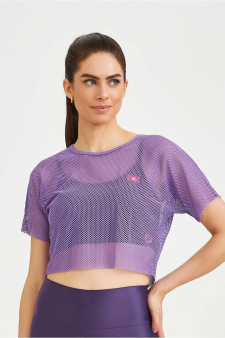 CROPPED TELA CLASSICO ROXO ASTRAL