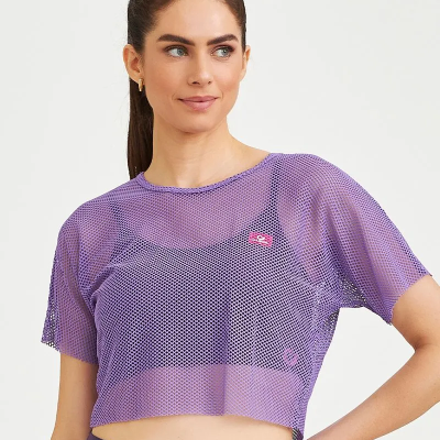 CROPPED TELA CLASSICO ROXO ASTRAL