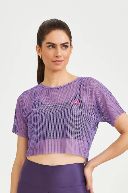 CROPPED TELA CLASSICO ROXO ASTRAL