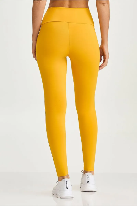LEGGING NZ COM ELASTICO PERSONALIZADO AMARELO MEL - Imagem 3