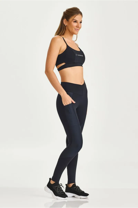 LEGGING AFINA CINTURA NAKAY COM BOLSO PRETO - Imagem 3