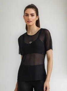 BLUSA DE TULE CLASSICA (PRETO)