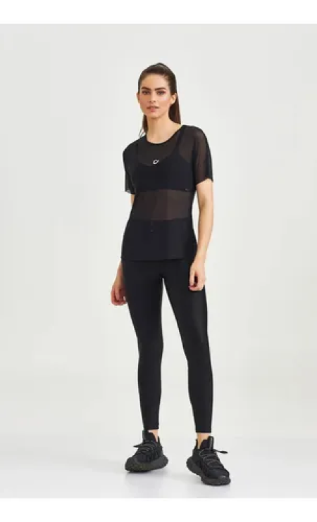 BLUSA DE TULE CLASSICA (PRETO) - Imagem 3