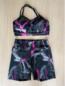 Conjunto top/short estampado