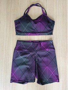 Conjunto top/short estampado