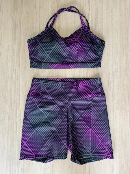 Conjunto top/short estampado