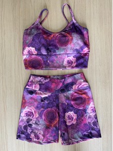 Conjunto top/short estampado