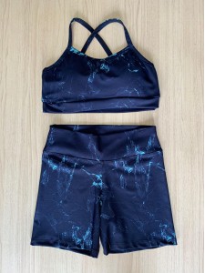 Conjunto top/short estampado