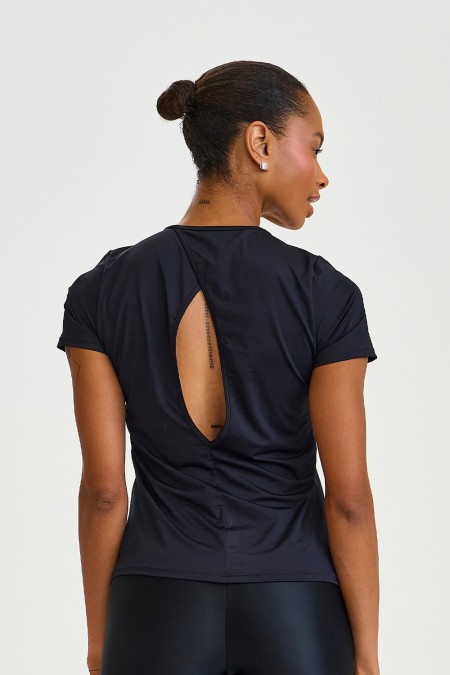 Blusa light costas respiraveis (preto) P/M/G - Imagem 2