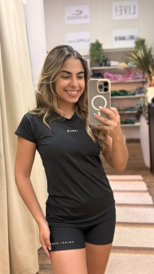 CAMISETA DRY FIT COLEÇÃO LIMIT DROP PRETO P